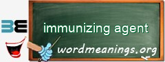 WordMeaning blackboard for immunizing agent